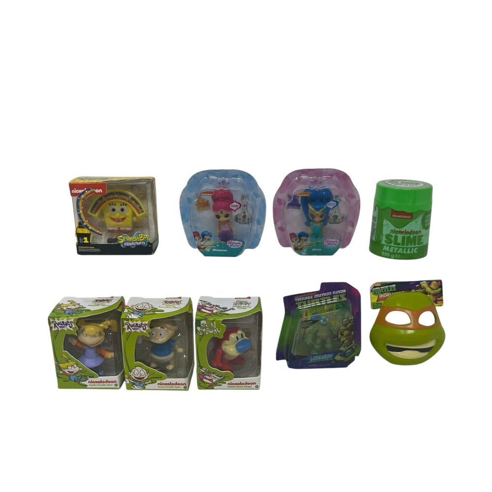 Lot of 9 Zuru Mini Brands Nickelodeon‎ Slime TMNT Rugrats Stimpy SpongeBob MINIS